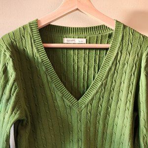 Old Navy V Neck Cable Knit Sweater
